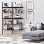 73 Theo 5 Tier Wood Wall Mount Ladder Bookshelf - Nathan James