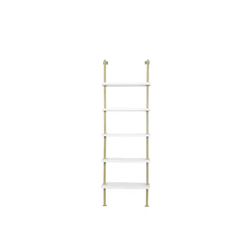 73 Theo 5 Tier Wood Wall Mount Ladder Bookshelf - Nathan James