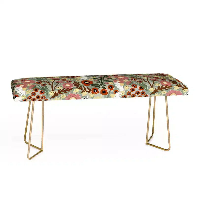 Marta Barragan Camarasa The Leafy Garden Bench - Deny Designs
