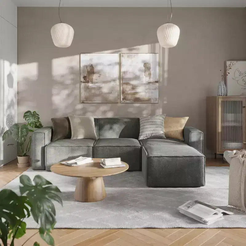 Flash Furniture Bridgetown Luxury Modular Sectional Sofa, Ottoman Seat
