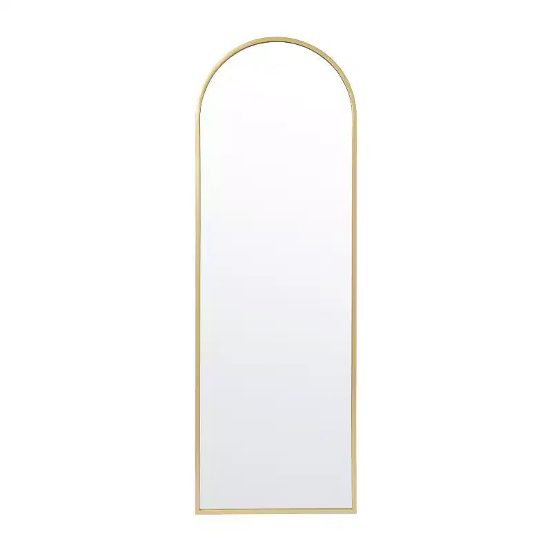 Merrick Lane Arched Metal Framed Wall Mirror for Entryways, Dining Rooms, and Living Rooms