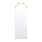 Merrick Lane Arched Metal Framed Wall Mirror for Entryways, Dining Rooms, and Living Rooms