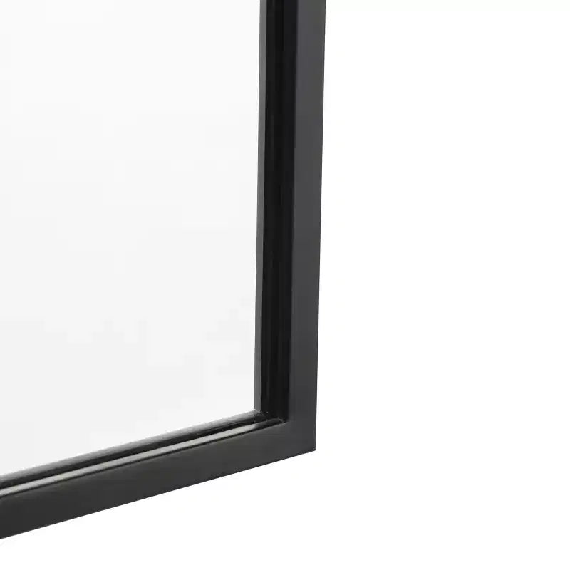 Merrick Lane Arched Metal Framed Wall Mirror for Entryways, Dining Rooms, and Living Rooms