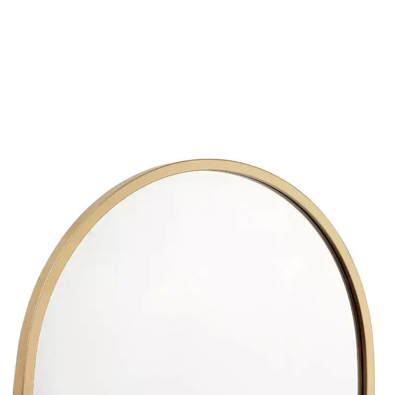 Merrick Lane Arched Metal Framed Wall Mirror for Entryways, Dining Rooms, and Living Rooms