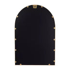 Merrick Lane Arched Metal Framed Wall Mirror for Entryways, Dining Rooms, and Living Rooms