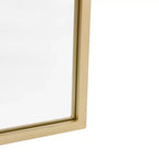 Merrick Lane Arched Metal Framed Wall Mirror for Entryways, Dining Rooms, and Living Rooms