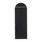 Merrick Lane Arched Metal Framed Wall Mirror for Entryways, Dining Rooms, and Living Rooms