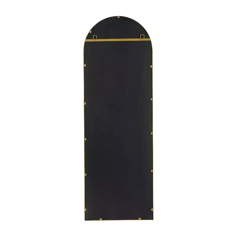 Merrick Lane Arched Metal Framed Wall Mirror for Entryways, Dining Rooms, and Living Rooms