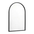 Merrick Lane Arched Metal Framed Wall Mirror for Entryways, Dining Rooms, and Living Rooms