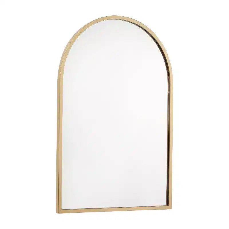 Merrick Lane Arched Metal Framed Wall Mirror for Entryways, Dining Rooms, and Living Rooms