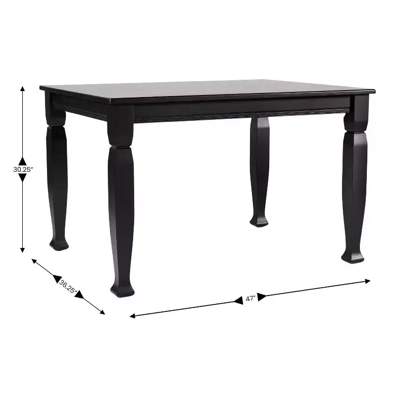 Tavolo da pranzo in legno Merrick Lane con gambe scolpite