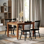 Tavolo da pranzo in legno Merrick Lane con gambe scolpite