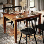 Tavolo da pranzo in legno Merrick Lane con gambe scolpite