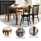 Tavolo da pranzo in legno Merrick Lane con gambe scolpite