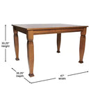 Tavolo da pranzo in legno Merrick Lane con gambe scolpite