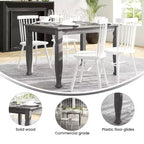 Tavolo da pranzo in legno Merrick Lane con gambe scolpite