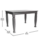Tavolo da pranzo in legno Merrick Lane con gambe scolpite