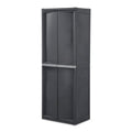 Sterilite 2 Pack Adjustable 4-Shelf Garage Storage Cabinet Bin Organizer, Gray - 2 Pack