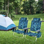 Costway 4-Pack Folding Backpack Beach Chair 5-Position Outdoor - See Details