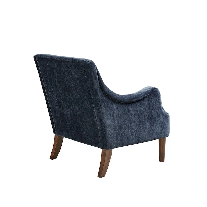 Poltrona moderna accent con bottoni capitonné
