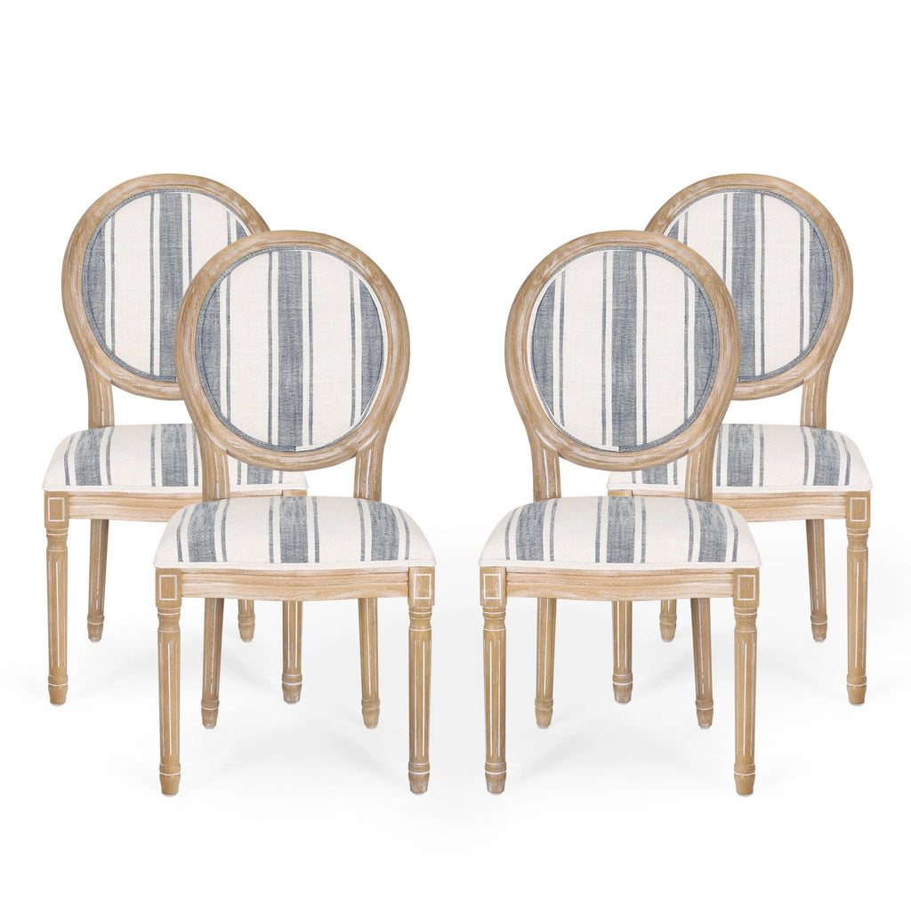 Sedie da pranzo in tessuto stile francese - NH419413
