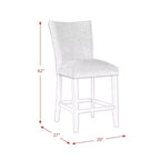 Set of 2 Celine Velvet Counter Height Barstools - Picket House Furnishings