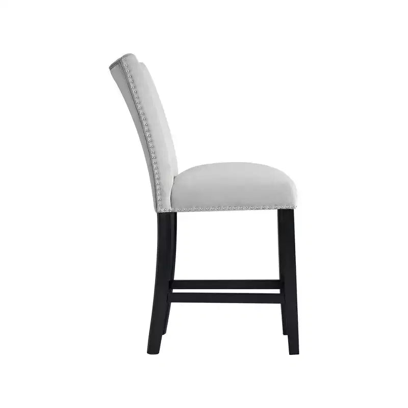 Set of 2 Celine Velvet Counter Height Barstools - Picket House Furnishings