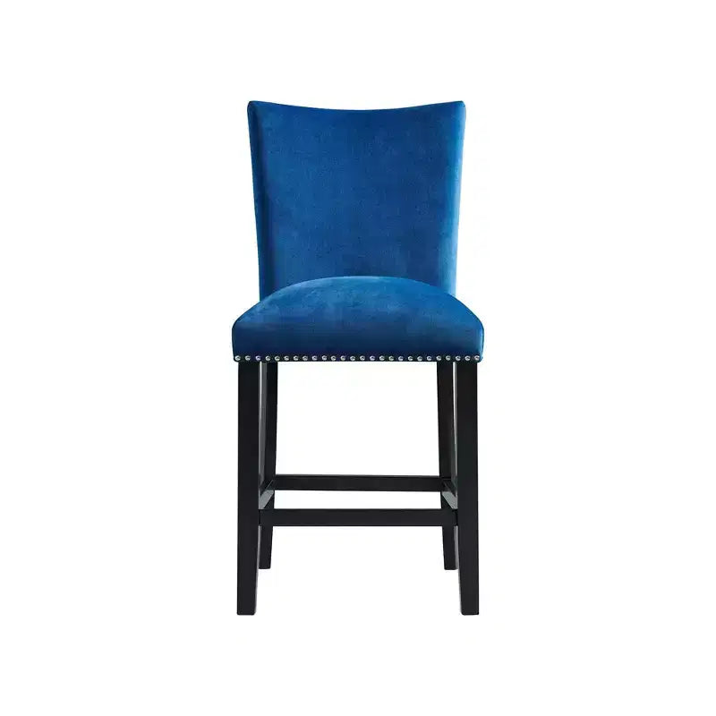 Set of 2 Celine Velvet Counter Height Barstools - Picket House Furnishings