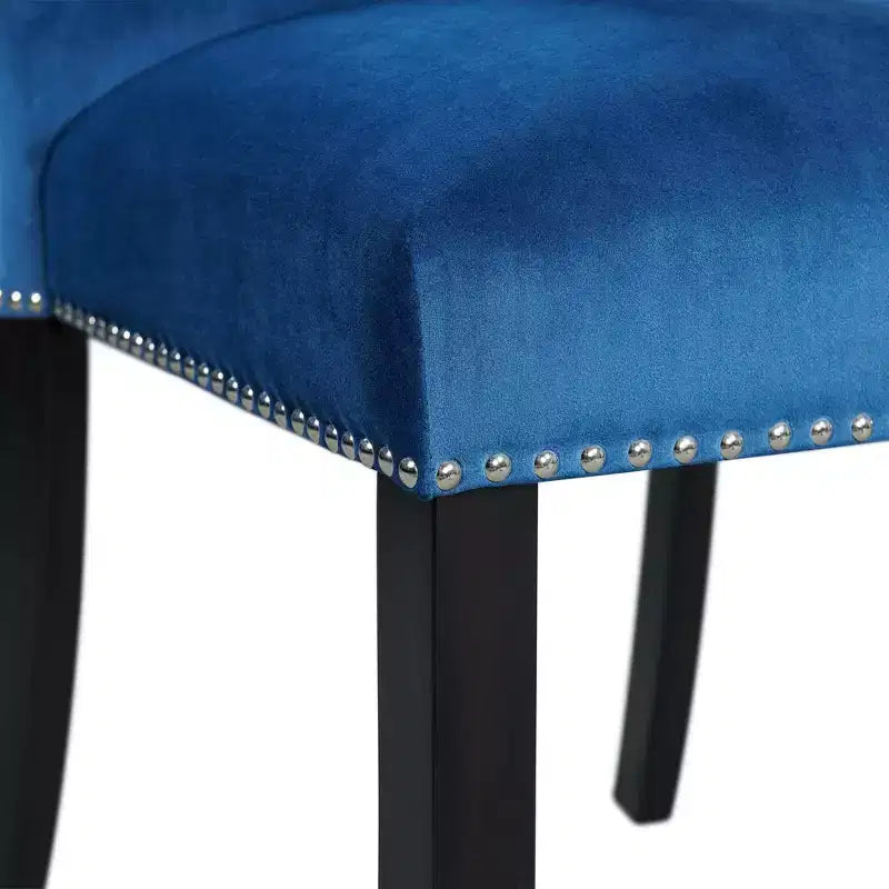 Set of 2 Celine Velvet Counter Height Barstools - Picket House Furnishings