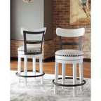 Valebeck Upholstered Swivel Counter Height Barstool - Signature Design by Ashley