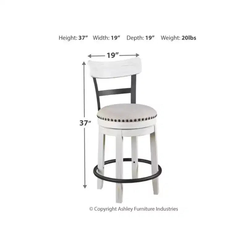 Valebeck Upholstered Swivel Counter Height Barstool - Signature Design by Ashley