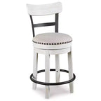 Valebeck Upholstered Swivel Counter Height Barstool - Signature Design by Ashley