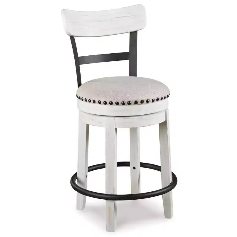 Valebeck Upholstered Swivel Counter Height Barstool - Signature Design by Ashley