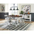 Valebeck Upholstered Swivel Counter Height Barstool - Signature Design by Ashley