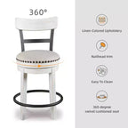 Valebeck Upholstered Swivel Counter Height Barstool - Signature Design by Ashley