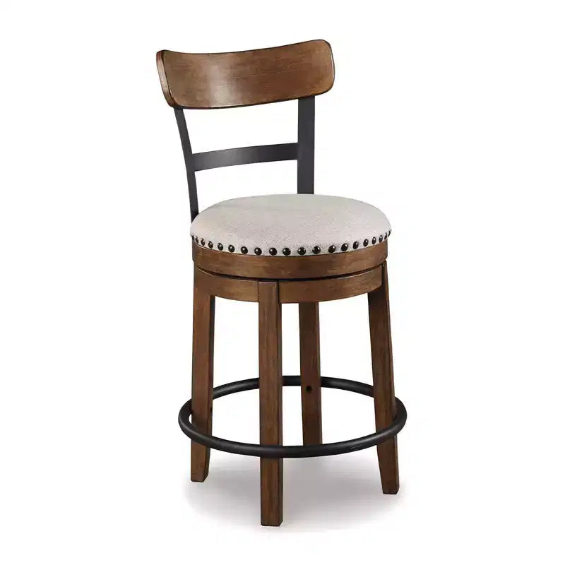 Valebeck Upholstered Swivel Counter Height Barstool - Signature Design by Ashley