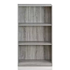 Furinno 3 Tier Storage Bookcase Open Shelf Display Cabinet,French Oak