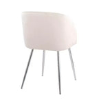 Set of 2 Fran Dining Chairs Velvet/Metal - LumiSource