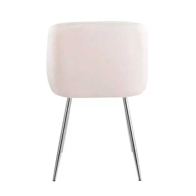 Set of 2 Fran Dining Chairs Velvet/Metal - LumiSource