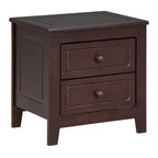 3 PCS Bedroom Sets, Queen/Full Size Wood Platform Bed with Two Nightstands-ModernLuxe