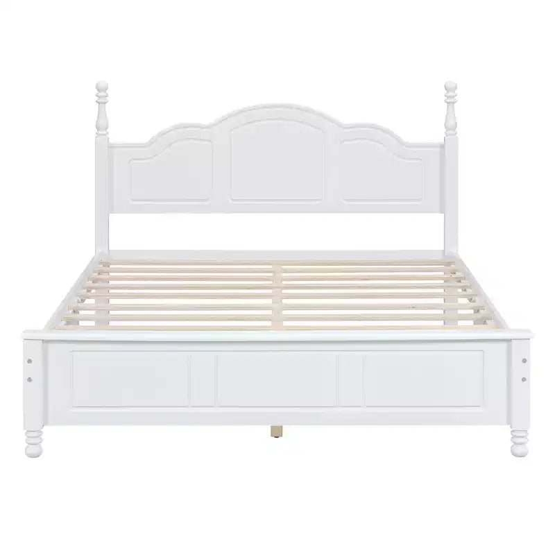 3 PCS Bedroom Sets, Queen/Full Size Wood Platform Bed with Two Nightstands-ModernLuxe
