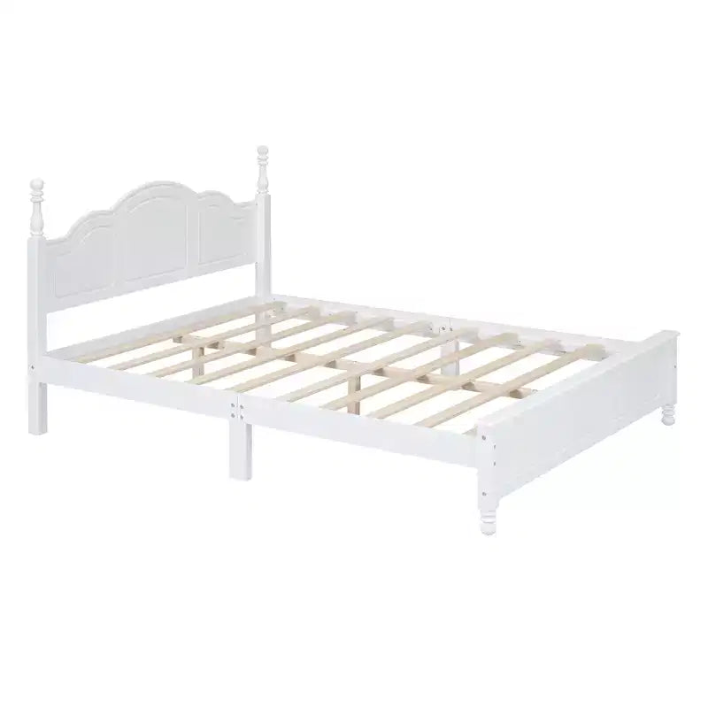 3 PCS Bedroom Sets, Queen/Full Size Wood Platform Bed with Two Nightstands-ModernLuxe