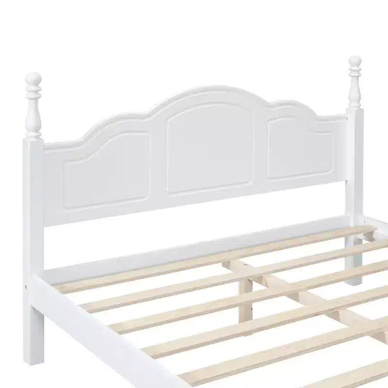 3 PCS Bedroom Sets, Queen/Full Size Wood Platform Bed with Two Nightstands-ModernLuxe