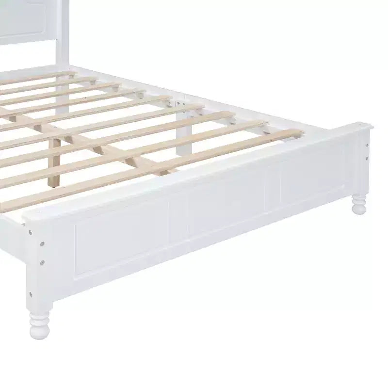 3 PCS Bedroom Sets, Queen/Full Size Wood Platform Bed with Two Nightstands-ModernLuxe