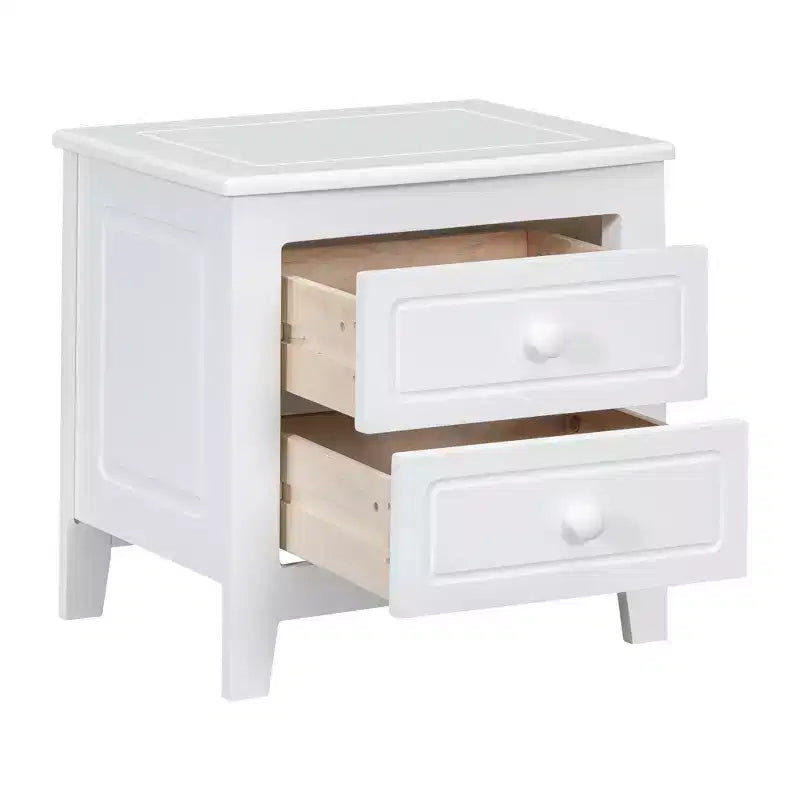 3 PCS Bedroom Sets, Queen/Full Size Wood Platform Bed with Two Nightstands-ModernLuxe