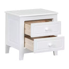 3 PCS Bedroom Sets, Queen/Full Size Wood Platform Bed with Two Nightstands-ModernLuxe