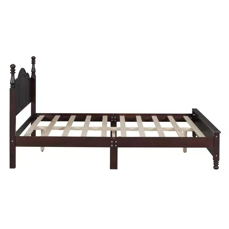 3 PCS Bedroom Sets, Queen/Full Size Wood Platform Bed with Two Nightstands-ModernLuxe