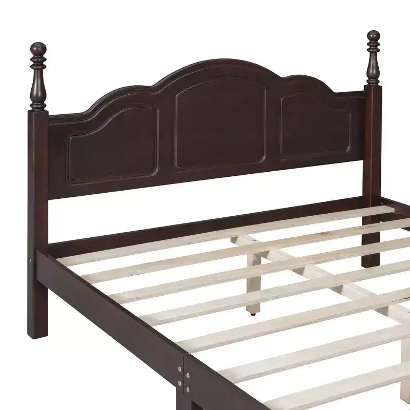 3 PCS Bedroom Sets, Queen/Full Size Wood Platform Bed with Two Nightstands-ModernLuxe