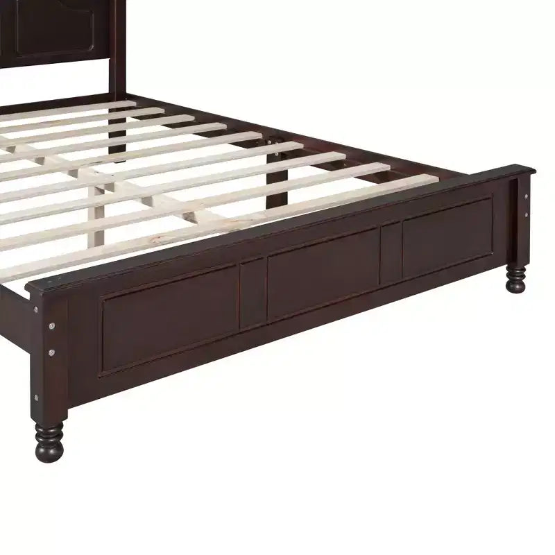 3 PCS Bedroom Sets, Queen/Full Size Wood Platform Bed with Two Nightstands-ModernLuxe
