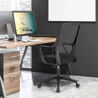 Costway Ergonomic Office Chair Height-adjustable Breathable Mesh Chair w/ Armrest
